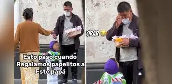 Padre llora tras recibir papelito con mensaje de aliento en Arequipa: "Tus oraciones sí importan" Padre llora tras recibir papelito con mensaje de aliento en Arequipa: "Tus oraciones sí importan"