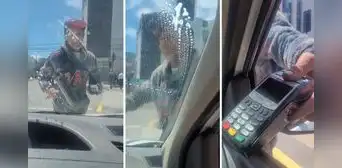 Limpiador de luna en Chile sorprende al sacar POS para cobrar a conductor de taxi: “Es un visionario” Limpiador de luna en Chile sorprende al sacar POS para cobrar a conductor de taxi: “Es un visionario”