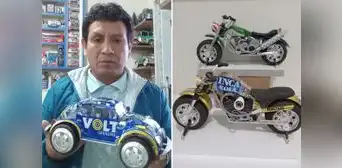 Chimbotano sorprende al convertir latas de cerveza en autos y motos: "Lleva el arte en la sangre" Chimbotano sorprende al convertir latas de cerveza en autos y motos: "Lleva el arte en la sangre"