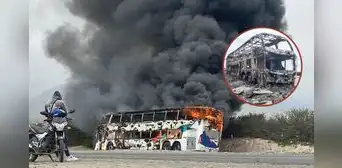 Bus que partió de Lima a Tumbes se incendió: pasajeros quedaron varados en Trujillo Bus que partió de Lima a Tumbes se incendió: pasajeros quedaron varados en Trujillo