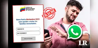 ¡Alerta! No le des clic a esta modalidad de estafa de pago de bonos por Patria