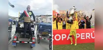 “Arrelucea presidente”: hinchas de ADA pasearon peculiar muñeco tras el título de Copa Perú “Arrelucea presidente”: hinchas de ADA pasearon peculiar muñeco tras el título de Copa Perú