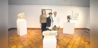 Tres artistas marcan ritmos de piedra en el MADGalería