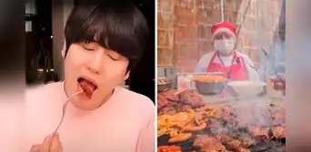 Kyuhyun, de Super Junior, probó caros anticuchos, pero prefirió carretilla Kyuhyun, de Super Junior, probó caros anticuchos, pero prefirió carretilla