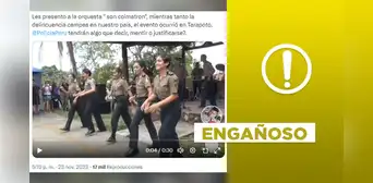 Video no muestra a “policías bailando” en actual estado de emergencia en algunas zonas de Perú