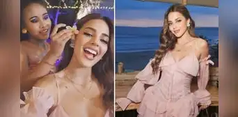 Luciana Fuster causa revuelo al llegar a Bali: policías la escoltaron por la isla Luciana Fuster causa revuelo al llegar a Bali: policías la escoltaron por la isla