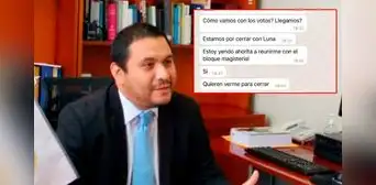 Nuevos chats de Villanueva revelan más negociaciones con congresistas: "Estamos por cerrar con Luna"