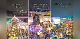 Centro comercial sorprende con decoración navideña y en redes dicen: “Esta vez le ganó a Plaza Norte”