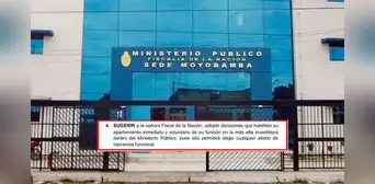 Presidente de la Junta de Fiscales Superiores de San Martín pide renuncia de Patricia Benavides Presidente de la Junta de Fiscales Superiores de San Martín pide renuncia de Patricia Benavides