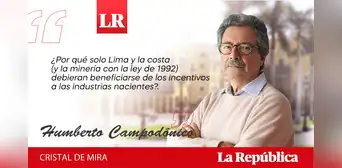¿Una nueva Ley de Industrias?, por Humberto Campodónico ¿Una nueva Ley de Industrias?, por Humberto Campodónico