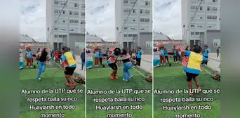 Estudiantes de la UTP se baten a duelo de huaylarsh y usuarios se emocionan: "¡Arriba, Huancayo!”