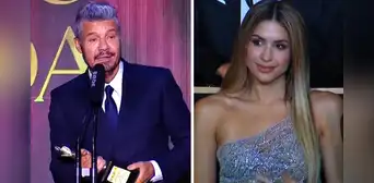 Tinelli deja en shock a Milett al dedicarle premio Martín Fierro: pareja se lució de la mano en evento