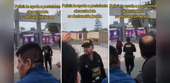Policía alcanza declaración jurada que postulante a la UNMSM había olvidado: “Más efectivos así” Policía alcanza declaración jurada que postulante a la UNMSM había olvidado: “Más efectivos así”