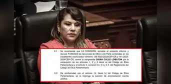 Congreso: Recomiendan solo amonestación para Digna Calle por prolongada ausencia física Congreso: Recomiendan solo amonestación para Digna Calle por prolongada ausencia física