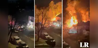 Impactante explosión de una casa cuando la Policía intentaba ejecutar una orden de registro Impactante explosión de una casa cuando la Policía intentaba ejecutar una orden de registro