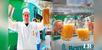 Emprendedor sorprende al vender el emoliente más grande del Perú y usuarios afirman: "Pesa una tonelada"