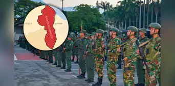 Militares venezolanos se trasladan a zona fronteriza en disputa con el Esequibo