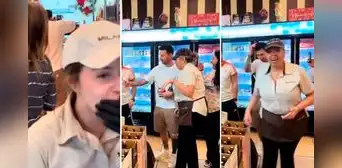 Las virales reacciones de los trabajadores de un supermercado al encontrar a Lionel Messi