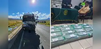 Camión sufre fatal accidente de tránsito en Puno: hay 1 fallecido y 270 kilos de cocaína Camión sufre fatal accidente de tránsito en Puno: hay 1 fallecido y 270 kilos de cocaína