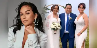 Usuarios critican a Daniela Darcourt por ir vestida de blanco a una boda: “Es norma social”