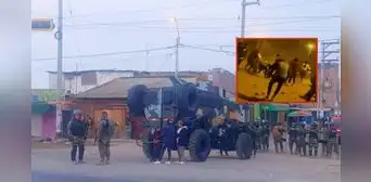 Intento de bloqueo de Barrio Chino en Ica: policías y trabajadores agrarios heridos en enfrentamiento Intento de bloqueo de Barrio Chino en Ica: policías y trabajadores agrarios heridos en enfrentamiento