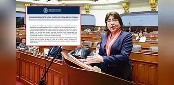 Delia Espinoza se reincorpora a la Junta de Fiscales Supremos tras crisis en el Ministerio Público Delia Espinoza se reincorpora a la Junta de Fiscales Supremos tras crisis en el Ministerio Público