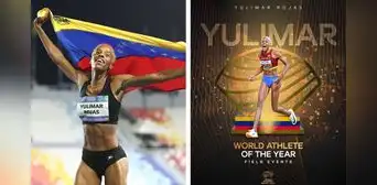 Yulimar Rojas gana el premio de atleta del año en eventos de campo que entrega World Athletics Yulimar Rojas gana el premio de atleta del año en eventos de campo que entrega World Athletics