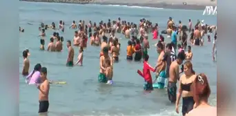 Costa Verde: familias acuden a las playas de Lima ante incremento de temperaturas Costa Verde: familias acuden a las playas de Lima ante incremento de temperaturas