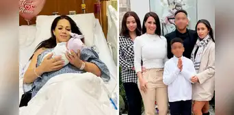 Hijos de Melissa Klug enternecen las redes por gesto con su hermana recién nacida
