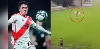 Juan Pablo Goicochea anotó espectacular golazo con la selección peruana sub-23 ante Colombia Juan Pablo Goicochea anotó espectacular golazo con la selección peruana sub-23 ante Colombia