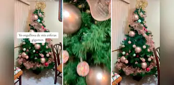 Peruana encuentra creativa forma de adornar su árbol y en redes la trolean: "¿Llegará a Navidad?"