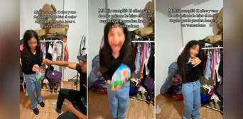 Niña venezolana que vive en Perú se emociona al recibir regalo de su país: "Un kilo de caraota" Niña venezolana que vive en Perú se emociona al recibir regalo de su país: "Un kilo de caraota"