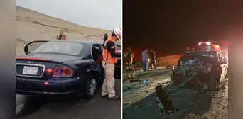 Tacna: 3 fallecidos tras choque de auto contra camión en la carretera Costanera Tacna: 3 fallecidos tras choque de auto contra camión en la carretera Costanera