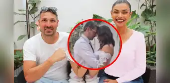 Claudia Portocarrero y su esposo holandés Michael Witkamp bailan romántica canción en su boda Claudia Portocarrero y su esposo holandés Michael Witkamp bailan romántica canción en su boda