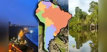 Aparte de Perú: ¿cuáles son los otros países de Sudamérica que tienen costa, sierra y selva?