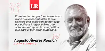 Chile: ¿un fracaso más, no importa?, por Augusto Álvarez Rodrich Chile: ¿un fracaso más, no importa?, por Augusto Álvarez Rodrich