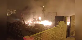 Villa el Salvador: incendio se registra en taller de carpintería