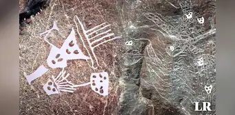 Ica: hallan 29 nuevos geoglifos con forma de felinos y seres antropomorfos en Nasca