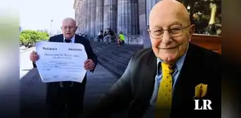 Tiene 87 años, se graduó como abogado y sueña con ejercer la carrera: “Solo tenía la primaria” Tiene 87 años, se graduó como abogado y sueña con ejercer la carrera: “Solo tenía la primaria”