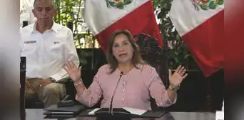 La presidenta de la República, Dina Boluarte, dio el balance del año 2023 La presidenta de la República, Dina Boluarte, dio el balance del año 2023