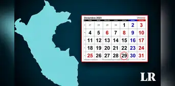 ¿Cuál es la única región del Perú que tendrá feriado regional el 29 de diciembre y por qué?