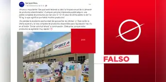 Serpost no está rematando “productos abandonados” a 12 soles en su fanpage