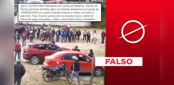 Video no muestra que peruanos “asesinaron a venezolanos que robaron” en Pataz, La Libertad Video no muestra que peruanos “asesinaron a venezolanos que robaron” en Pataz, La Libertad