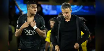 Luis Enrique bromea sobre supuesto conflicto con Mbappé: "No somos novios porque él no quiere" Luis Enrique bromea sobre supuesto conflicto con Mbappé: "No somos novios porque él no quiere"