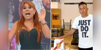 Magaly 'trolea' emprendimiento de panetones de Christian Cueva: "Si tiene algo de alcohol, lo compro" Magaly 'trolea' emprendimiento de panetones de Christian Cueva: "Si tiene algo de alcohol, lo compro"
