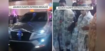 Dinero, 2 autos, 2.000 cajas de cerveza y más entregaron en boda de Juliaca: “Así sí me caso”
