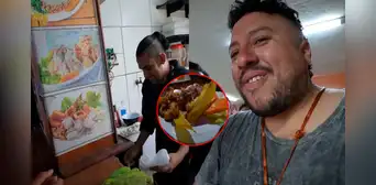 Youtuber peruano prueba ceviche que preparan en el penal de SJL y queda fascinado: "Qué buen sabor"