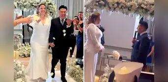 Deyvis conmueve con discurso a Cassandra en su boda: "Trabajaré para ser mejor para ti y mi hijo"