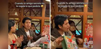 Peruano recibe regalo de su amigo secreto por Navidad y se decepciona: “Parece polo de oferta”