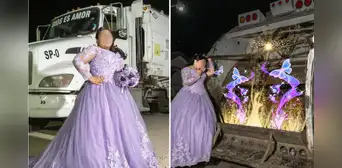 Joven de México se toma sesión de fotos en el camión de basura que maneja su papá: “Buen ejemplo” Joven de México se toma sesión de fotos en el camión de basura que maneja su papá: “Buen ejemplo”